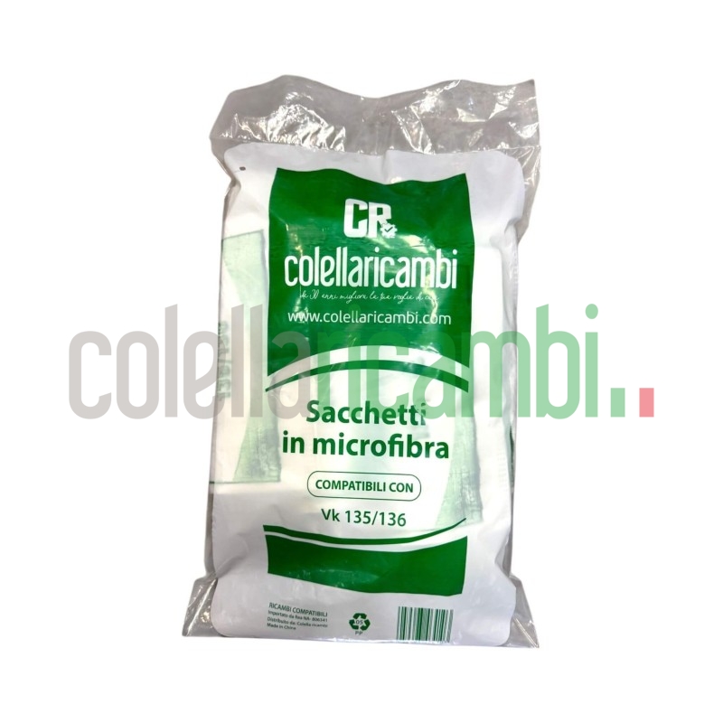 Sacchetti Compatibili per Vorwerk Folletto VK135 VK136 (6 PZ)