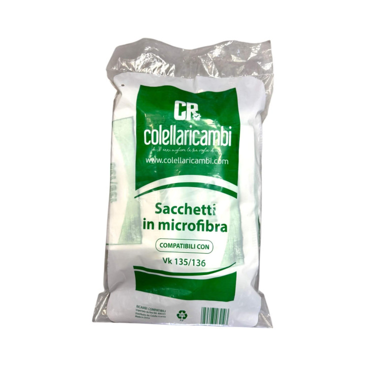 Sacchetti Compatibili per Vorwerk Folletto VK135 VK136 (6 PZ)