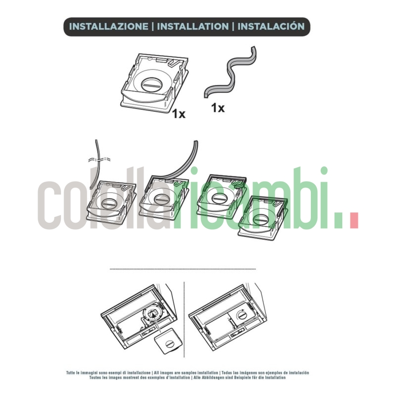 Filtro Cappa Carbone attivo Originale Elica KIT0161405