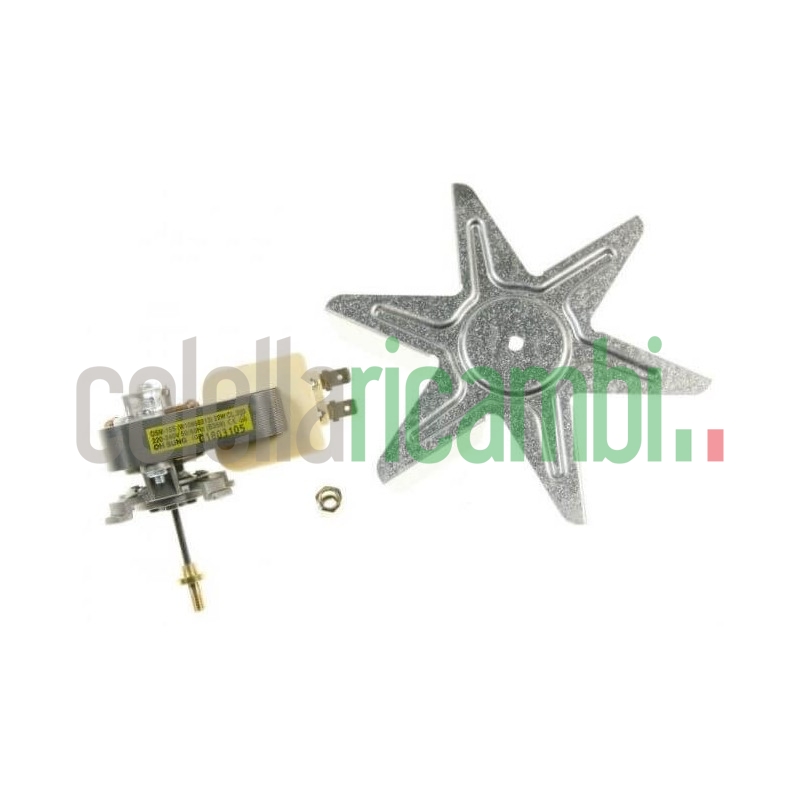 Motoventilatore Completo di dado per Forno Whirlpool 488000858558