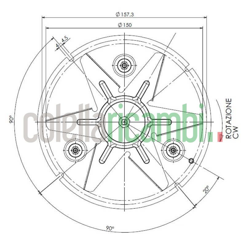 Estrattore fumi TRIAL CAF15Y-120S per Stufe a Pellet 14706097