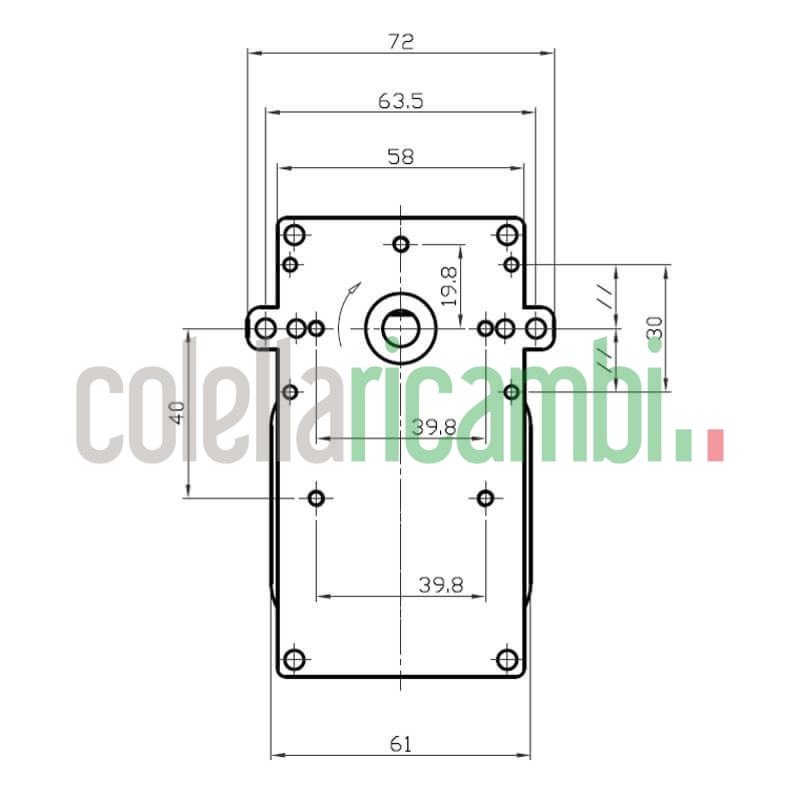 Motoriduttore Kenta K9115062 stufe a pellet 14702050