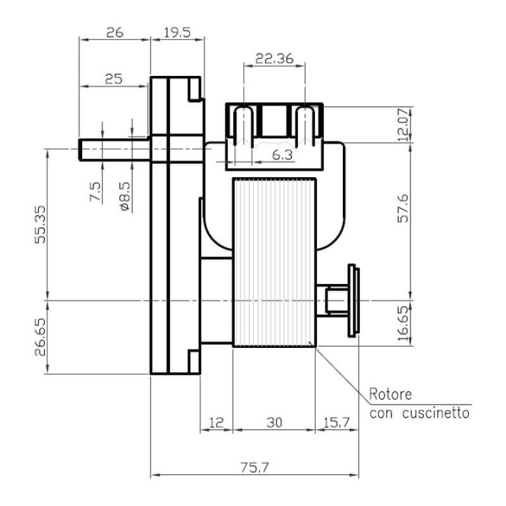 Motoriduttore Kenta K9115062 stufe a pellet 14702050