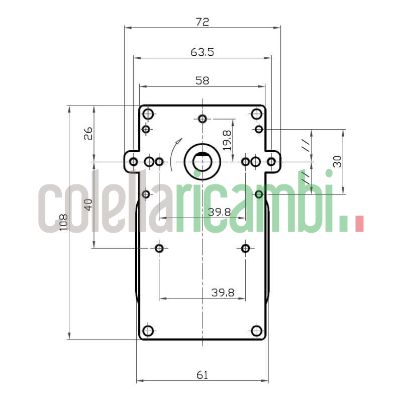 Motoriduttore Kenta K9117156 stufe a pellet 14801004