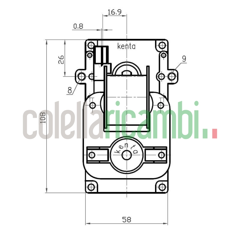 Motoriduttore Kenta K9117156 stufe a pellet 14801004