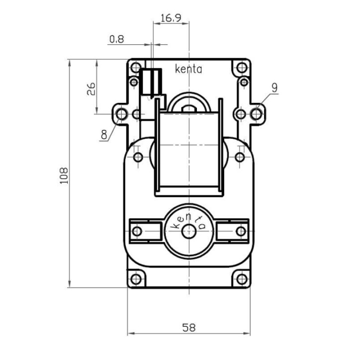 Motoriduttore Kenta K9117156 stufe a pellet 14801004