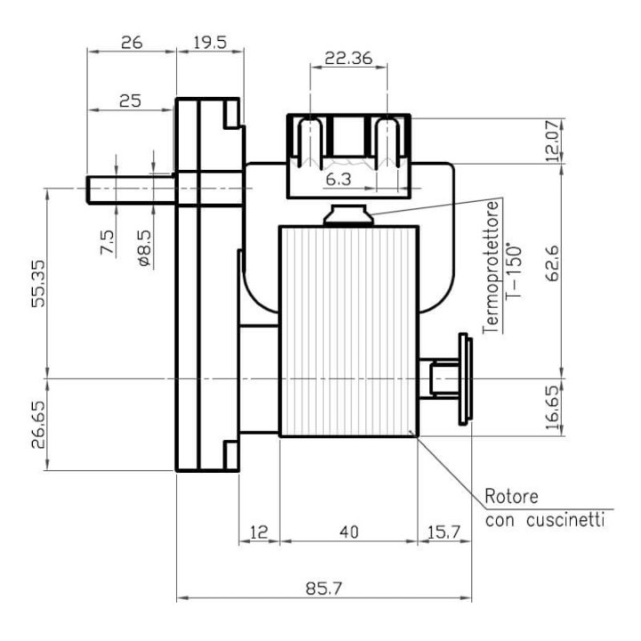 Motoriduttore Kenta K9117156 stufe a pellet 14801004