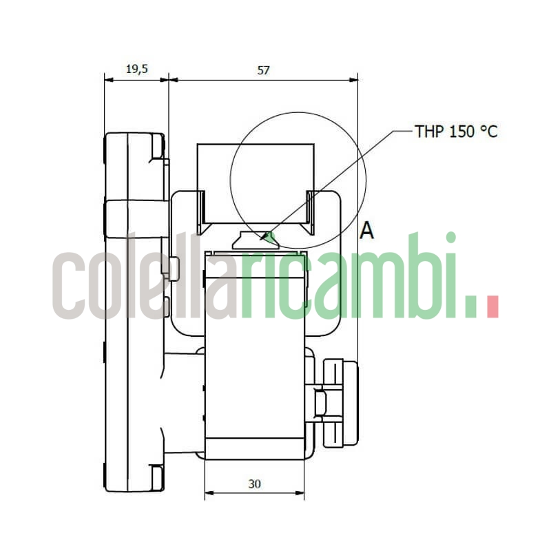 Motoriduttore Kenta K9115006 stufe a pellet 14702069