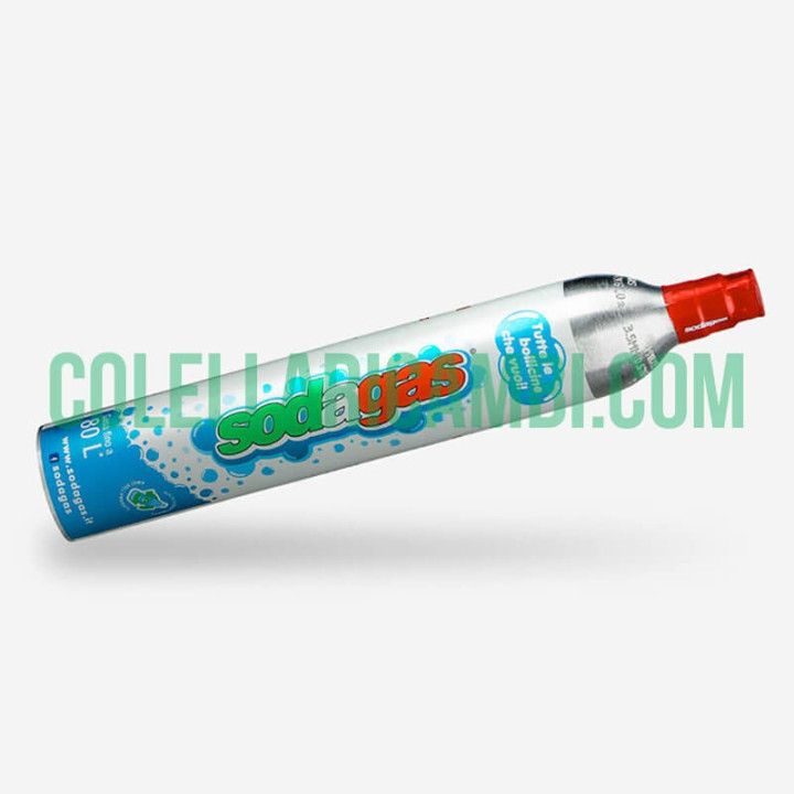 Gasatore per Acqua SODAGAS mod. Bollicino + Cilindro CO2 450gr Ricaricabile