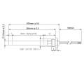 Resistenza accensione con raccordo filettato 3/8" GAS stufe a pellet 14701076