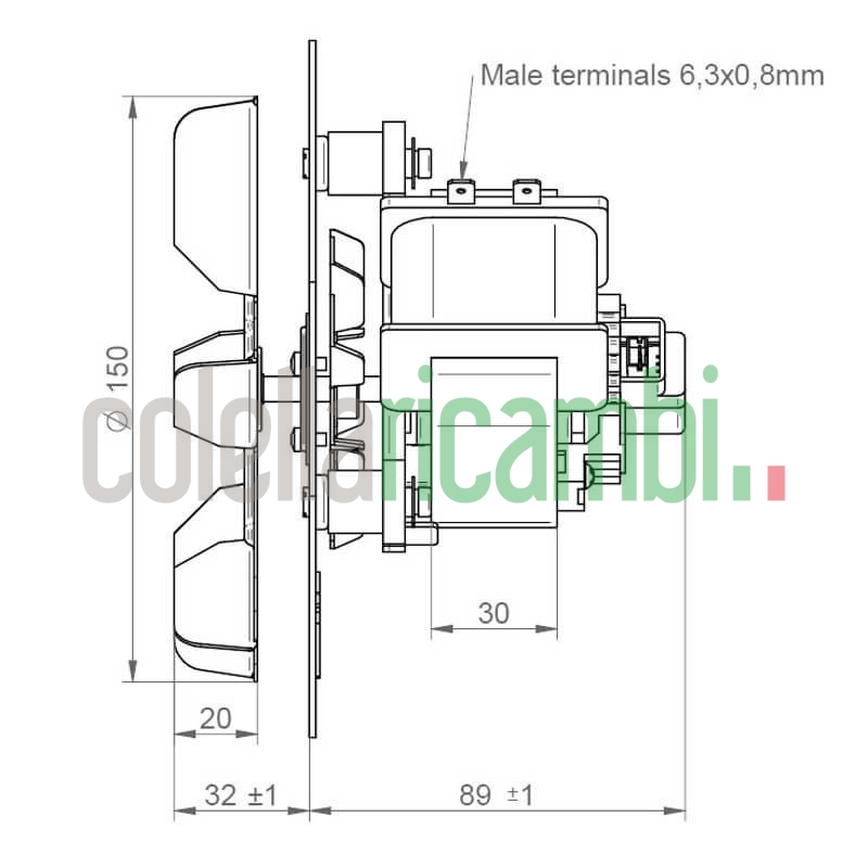 Estrattore - aspiratore fumi IPC BLH2A1502C13