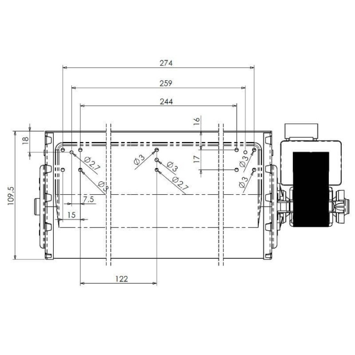 Ventola tangenziale TRIAL THS30B5-033 stufe a pellet 14706092