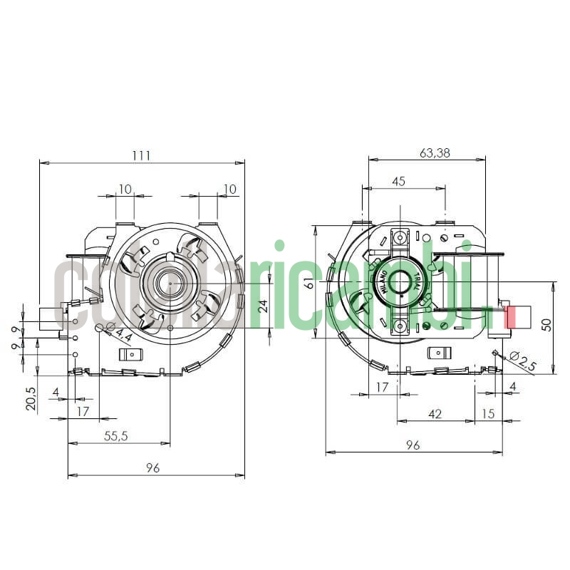 Ventola tangenziale TRIAL THS27B6-019 stufe a pellet 14706096