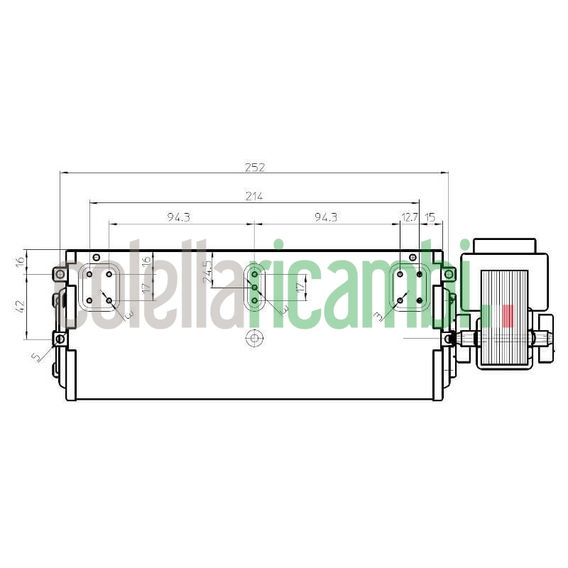 Ventola tangenziale FERGAS 4M4976 stufe a pellet 14706034