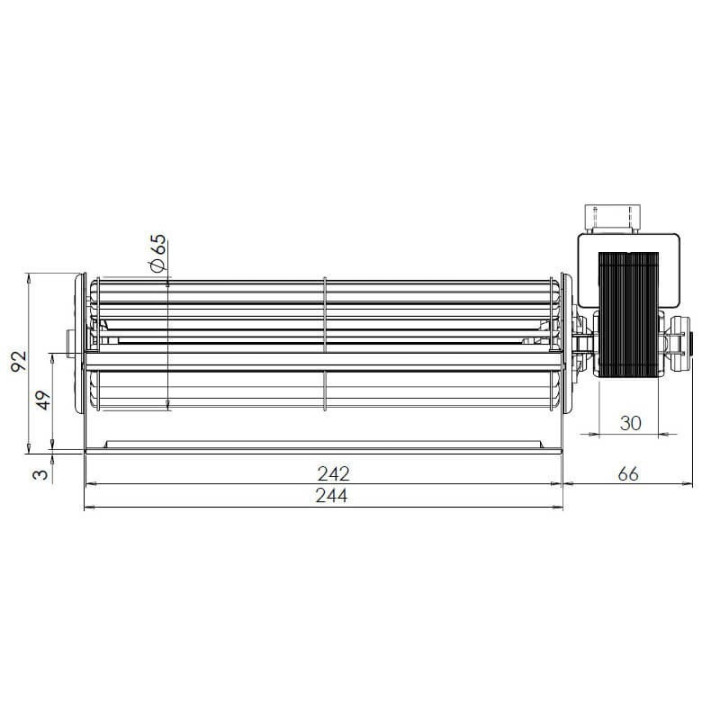 Ventola tangenziale TRIAL THS24B5-011 stufe a pellet 14706090
