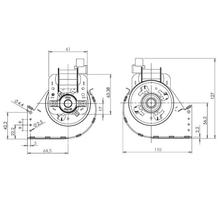 Ventola tangenziale TRIAL THS24B5-011 stufe a pellet 14706090