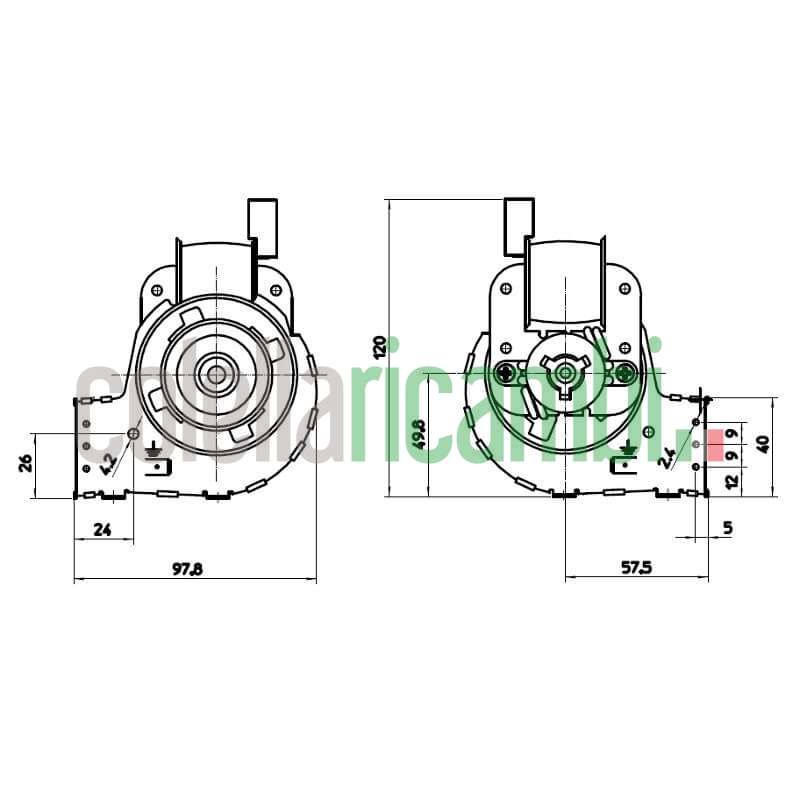 Ventola tangenziale FERGAS 4N5209 stufe a pellet 14706084