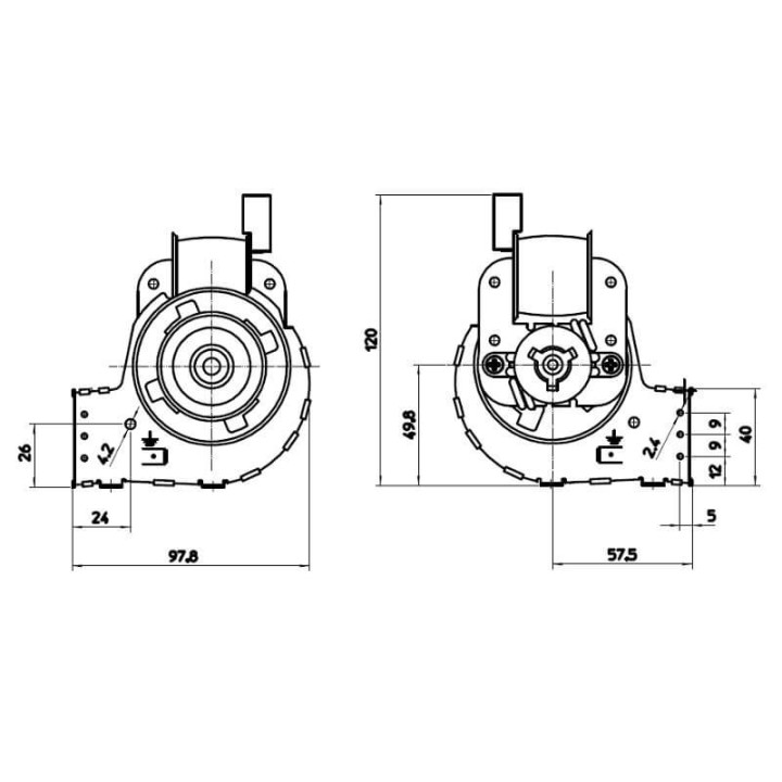 Ventola tangenziale FERGAS 4N5209 stufe a pellet 14706084