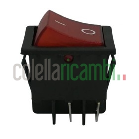 Interruttore Luminoso Rosso Originale Polti Vaporella 15301014