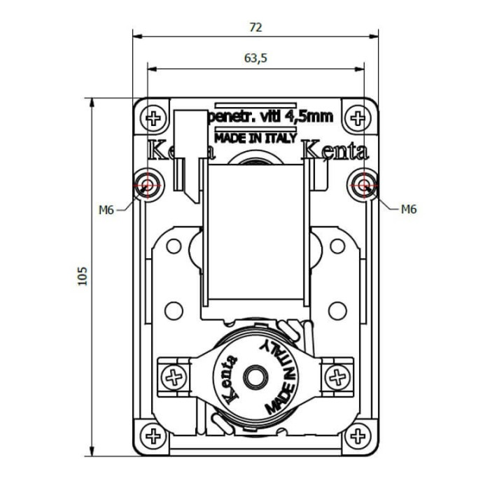 Motoriduttore Kenta K9177326 stufe a pellet 14702062