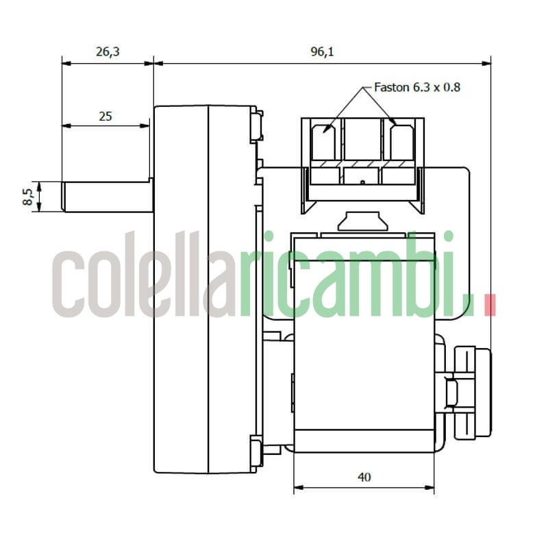 Motoriduttore Kenta K9177326 stufe a pellet 14702062