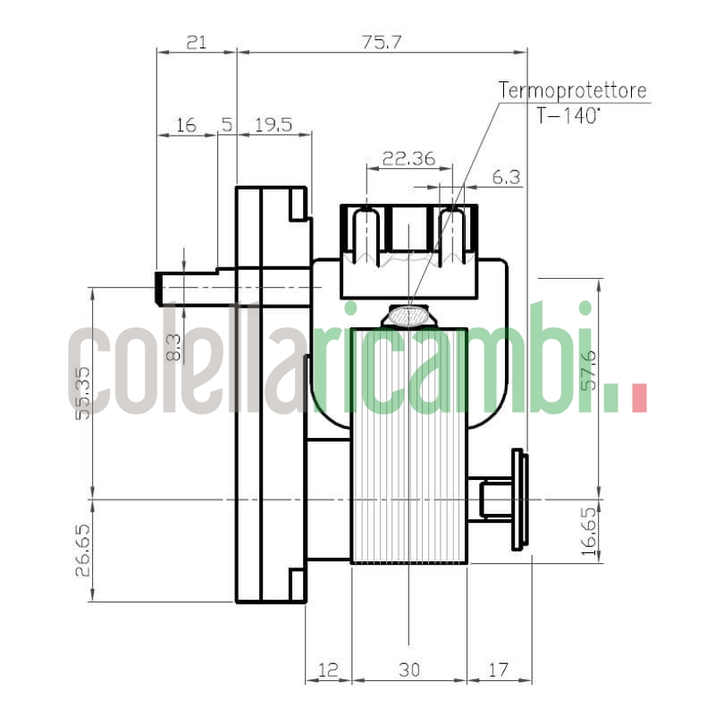 Motoriduttore Kenta K9115068 stufe a pellet 14702057