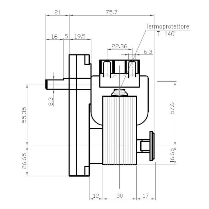 Motoriduttore Kenta K9115068 stufe a pellet 14702057