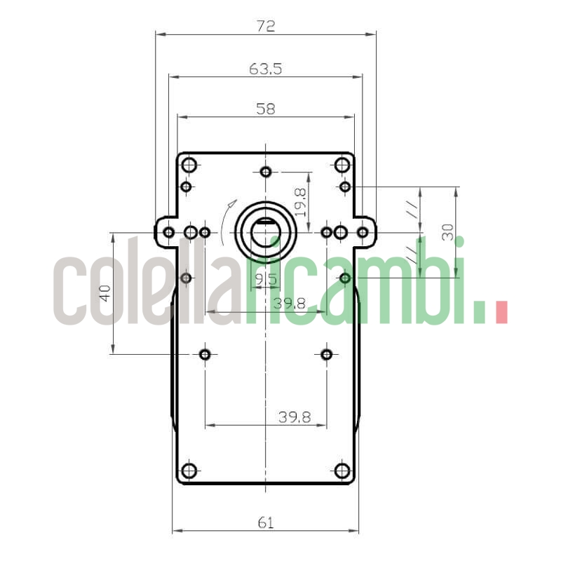 Motoriduttore Kenta K9115068 stufe a pellet 14702057