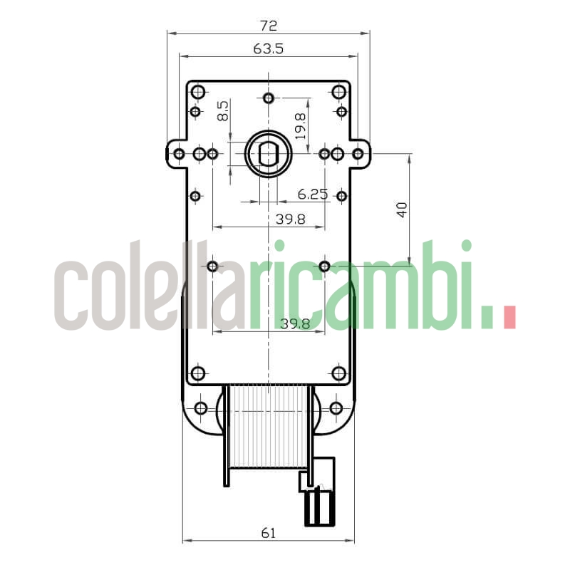 Motoriduttore Kenta K9117057 stufe a pellet 14702053