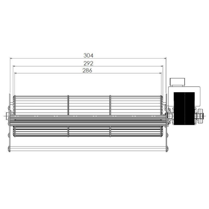 Ventola tangenziale TRIAL 8A130B-001 stufe a pellet 14706094
