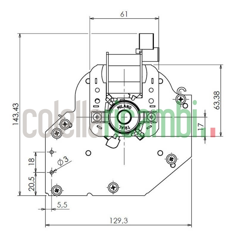 Ventola tangenziale TRIAL 8A130B-001 stufe a pellet 14706094