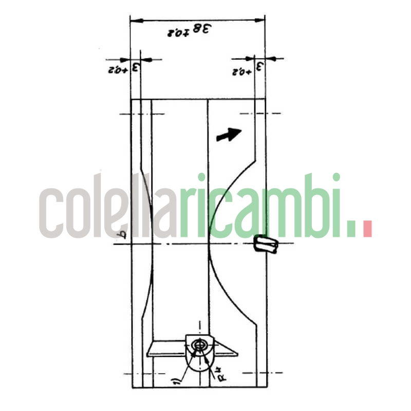 Ventilatore assiale con struttura e rotore in metallo stufe a pellet 14703007