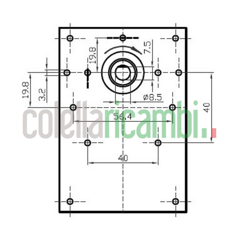 Motoriduttore Kenta K9175160 stufe a pellet 14702076