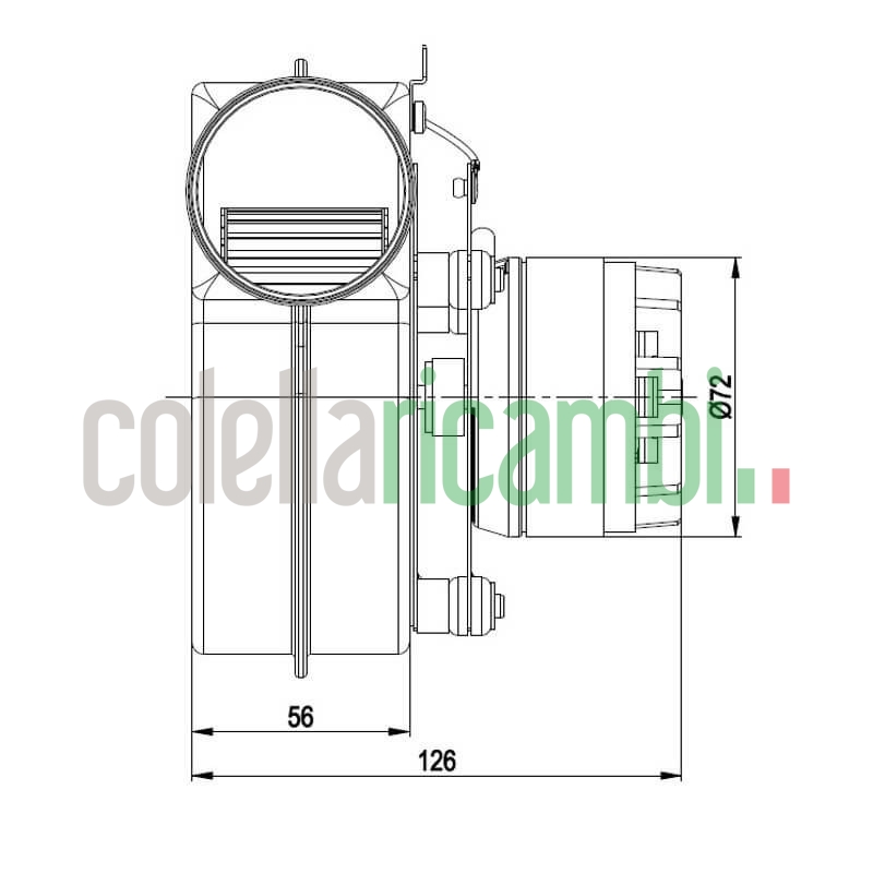 Ventilatore centrifugo EBM G2E097-FL64-55
