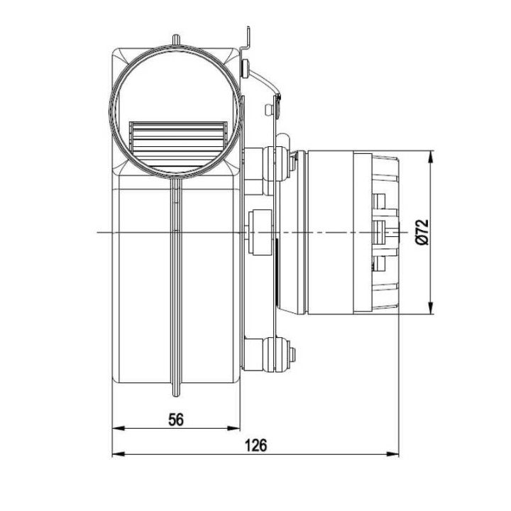 Ventilatore centrifugo EBM G2E097-FL64-55
