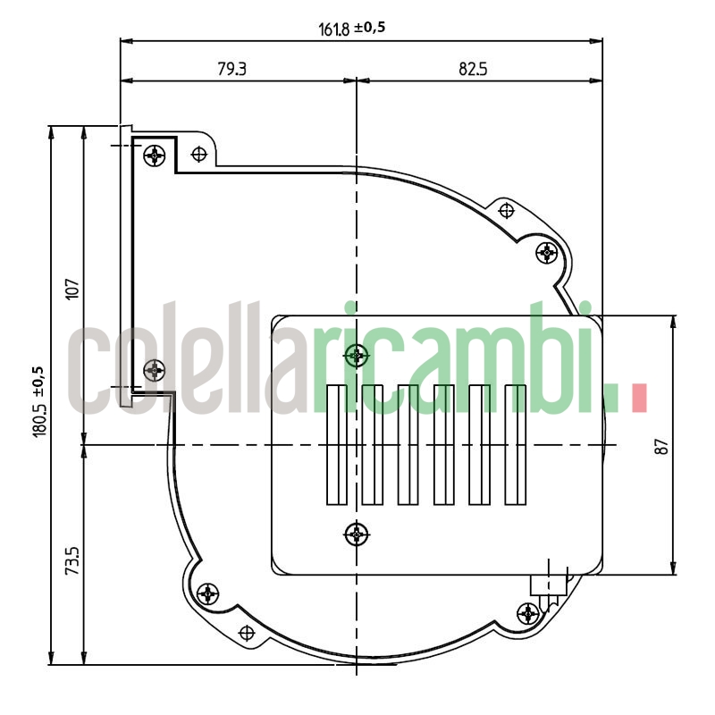 Ventilatore centrifugo CF 100-35 per stufa a pellet 14706049