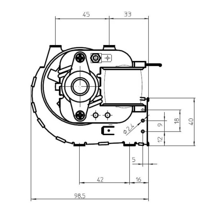 Ventola tangenziale FERGAS 116139 stufe a pellet 14706137