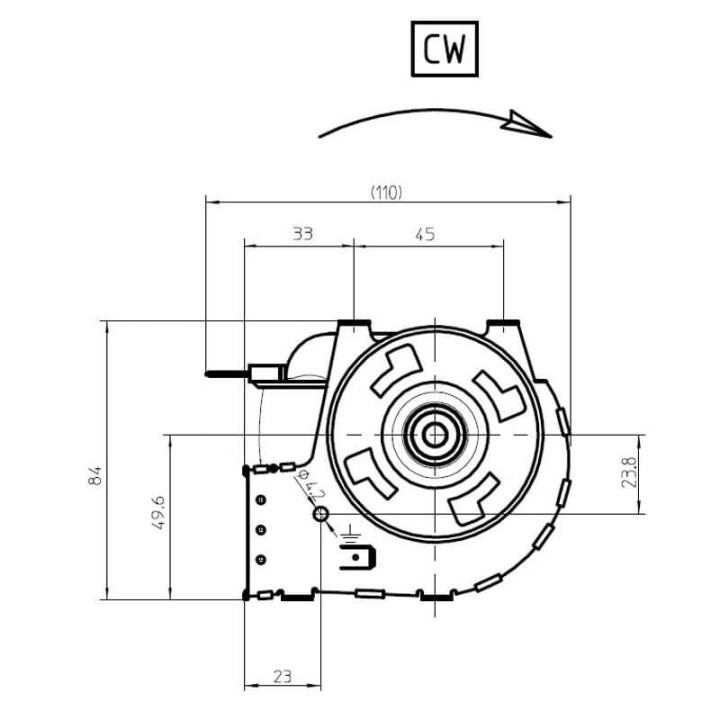 Ventola tangenziale FERGAS 116139 stufe a pellet 14706137