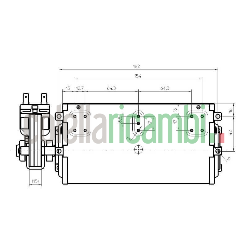 Ventola tangenziale FERGAS 116139 stufe a pellet 14706137