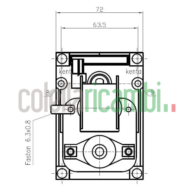 Motoriduttore Kenta K9175155 stufe a pellet 14702081