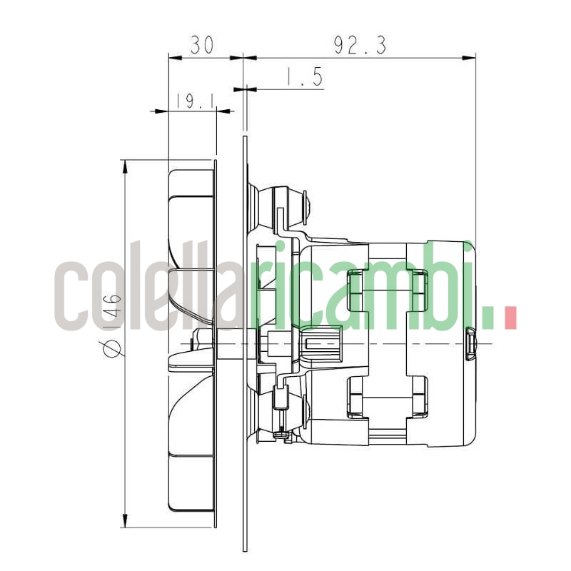 Estrattore aspiratore fumi stufe a pellet 14706115