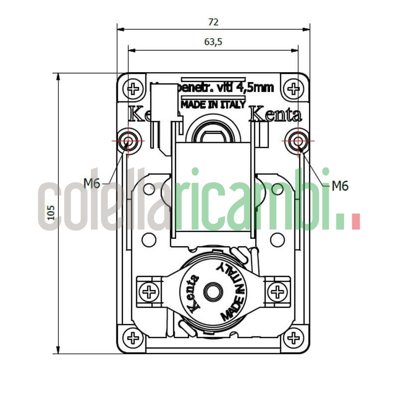 Motoriduttore Kenta K9173007 stufe a pellet 14702059