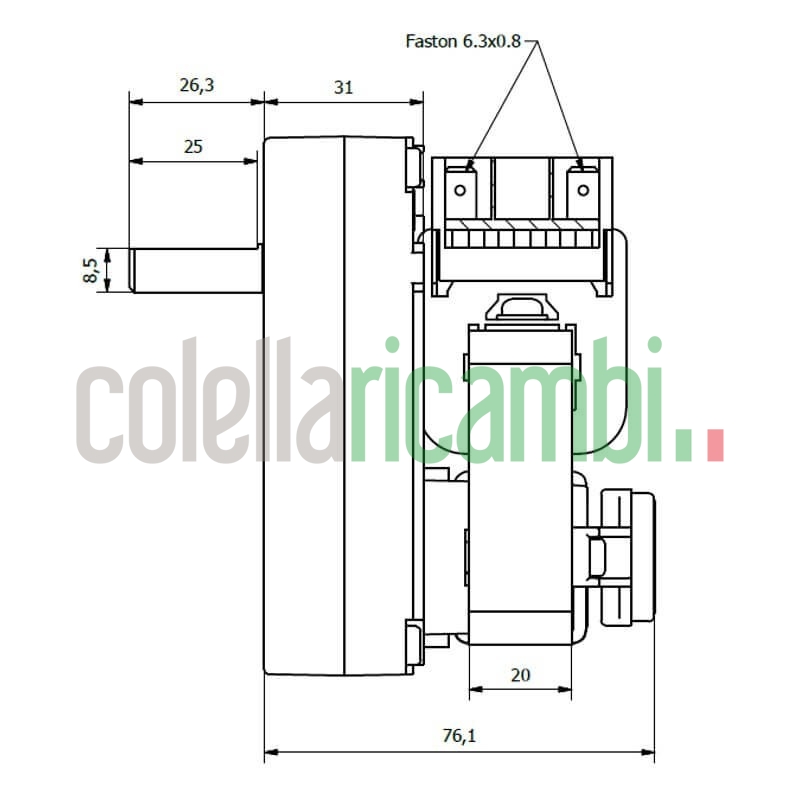 Motoriduttore Kenta K9173007 stufe a pellet 14702059