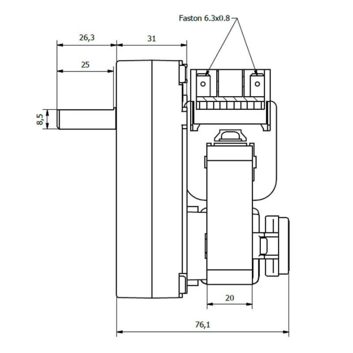 Motoriduttore Kenta K9173007 stufe a pellet 14702059