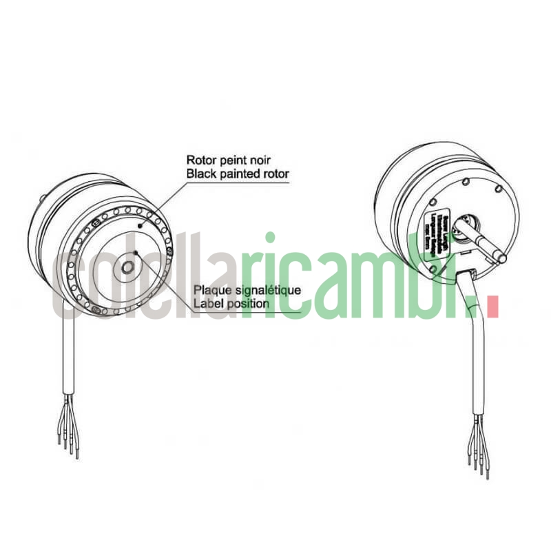 Motore Fandis Ecofit 2RECA3-G10A4 stufe a pellet 14706022