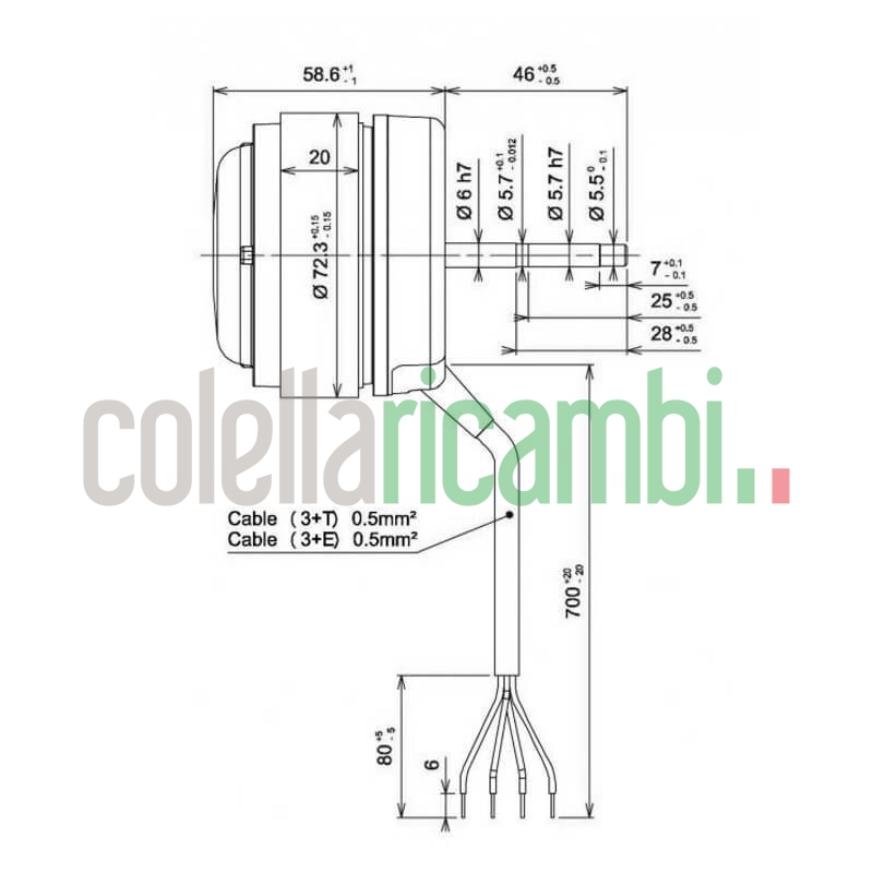 Motore Fandis Ecofit 2RECA3-G10A4 stufe a pellet 14706022
