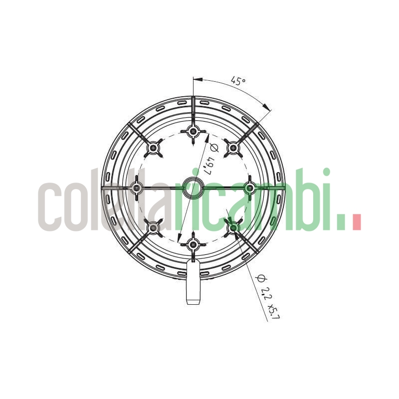 Pressostato differenziale HUBA 60/40 Pascal stufe a pellet 14707019