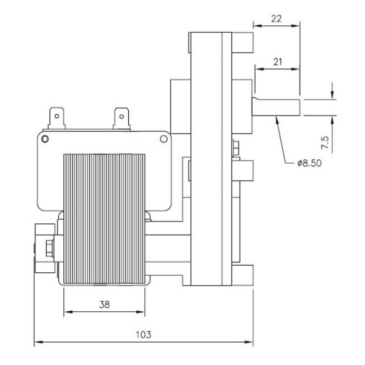 Vendita Motoriduttore Mellor FB1331 stufe a pellet 14702024