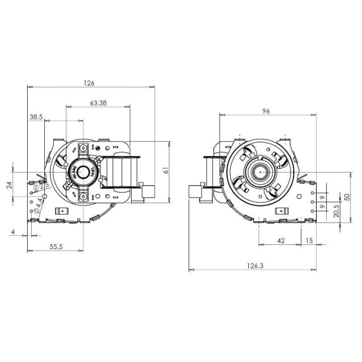 Ventola tangenziale TRIAL THS24B6-026 stufe a pellet 14706095
