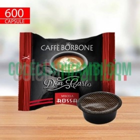 600 Capsule Compatibili A Modo Mio Caffè Borbone Don Carlo Miscela Rossa